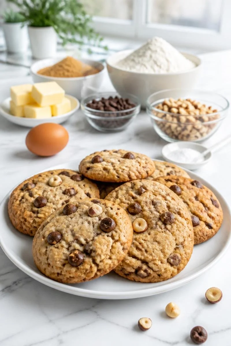 Cookies maison chocolat noisette croustillants et moelleux