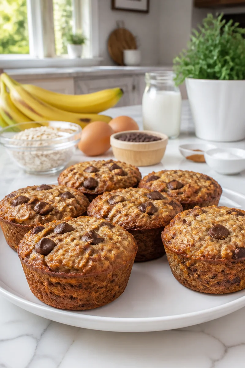 Muffins banane avoine sans sucre, une option saine et gourmande