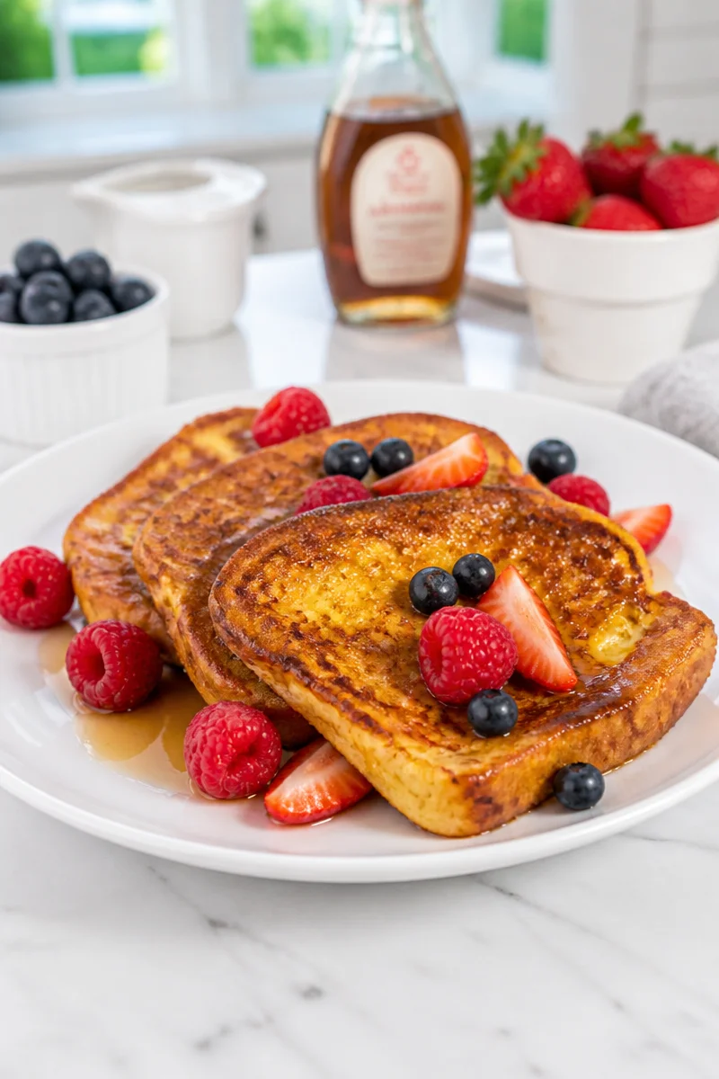 Pain Perdu Brioché Façon Rentrée, un dessert savoureux et réconfortant.