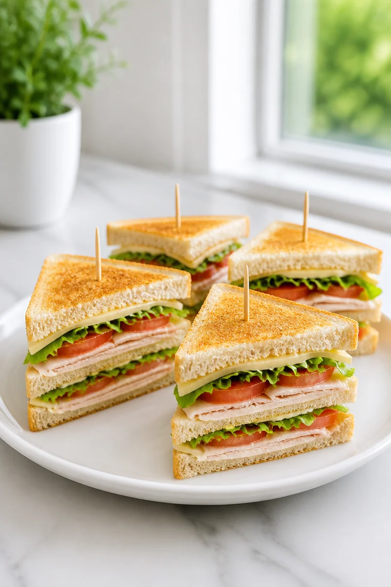 Recette de sandwich club dinde fromage facile à préparer